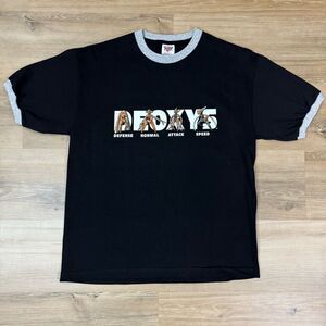 Y2K Pokemon Deoxys Ringer Tee Shirt Black 2005 Gen 3 Nintendo Game Youth Size XL